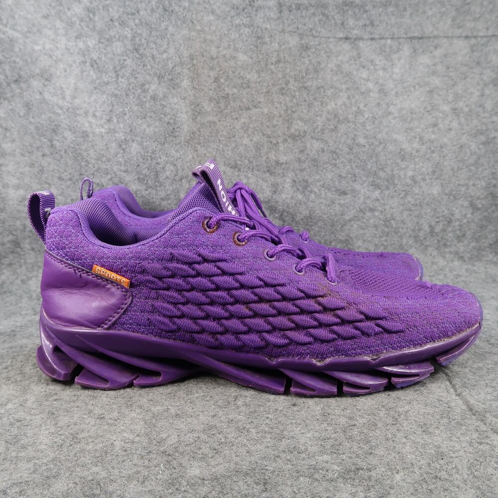 Fashion Sneakers Mens 45.5 Athletic Trainers Casual Purple Lace Up Active Sport